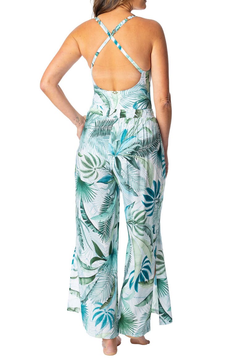 Josephine Wide Leg Cover-Up Pants, Alternate, color, WHITE