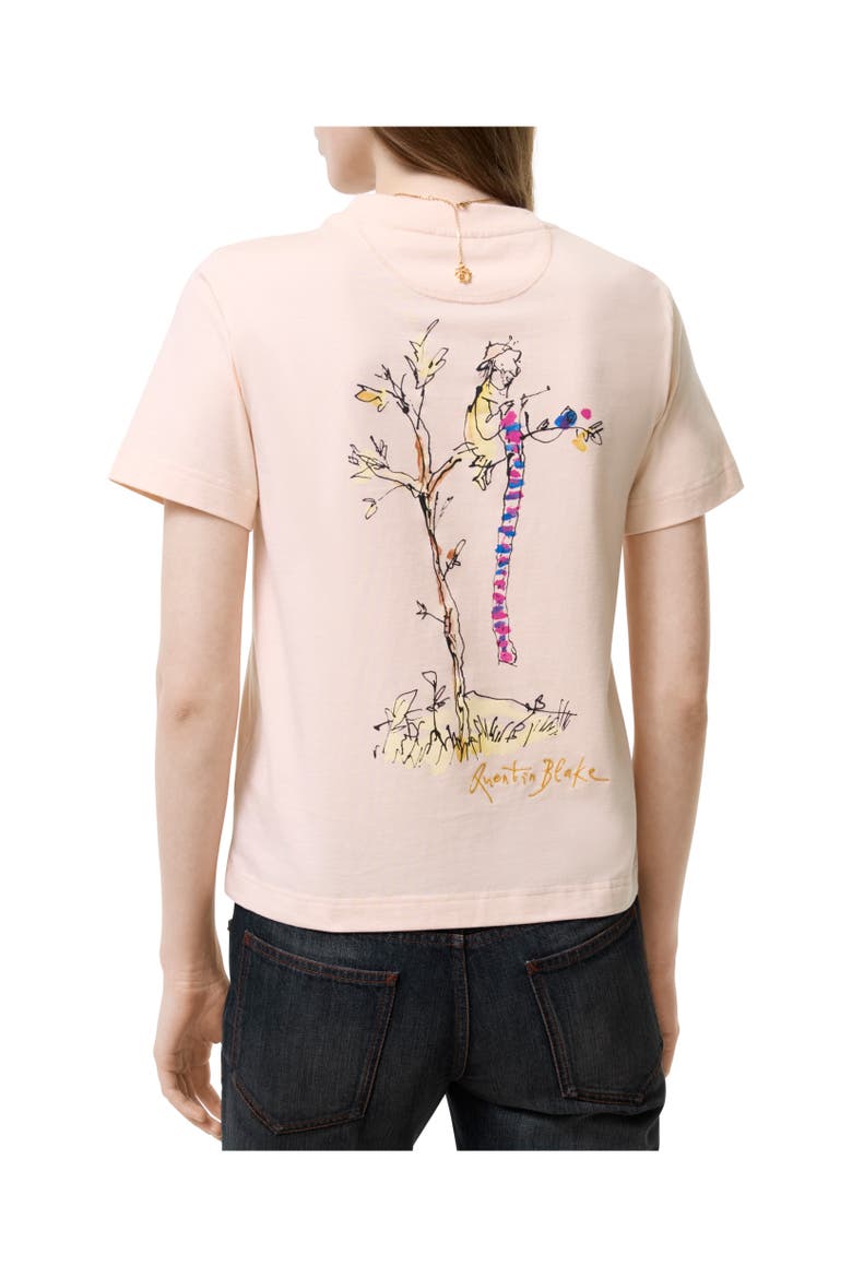 Brave Little Tree Cotton T-shirt, Alternate, color, Compact pink
