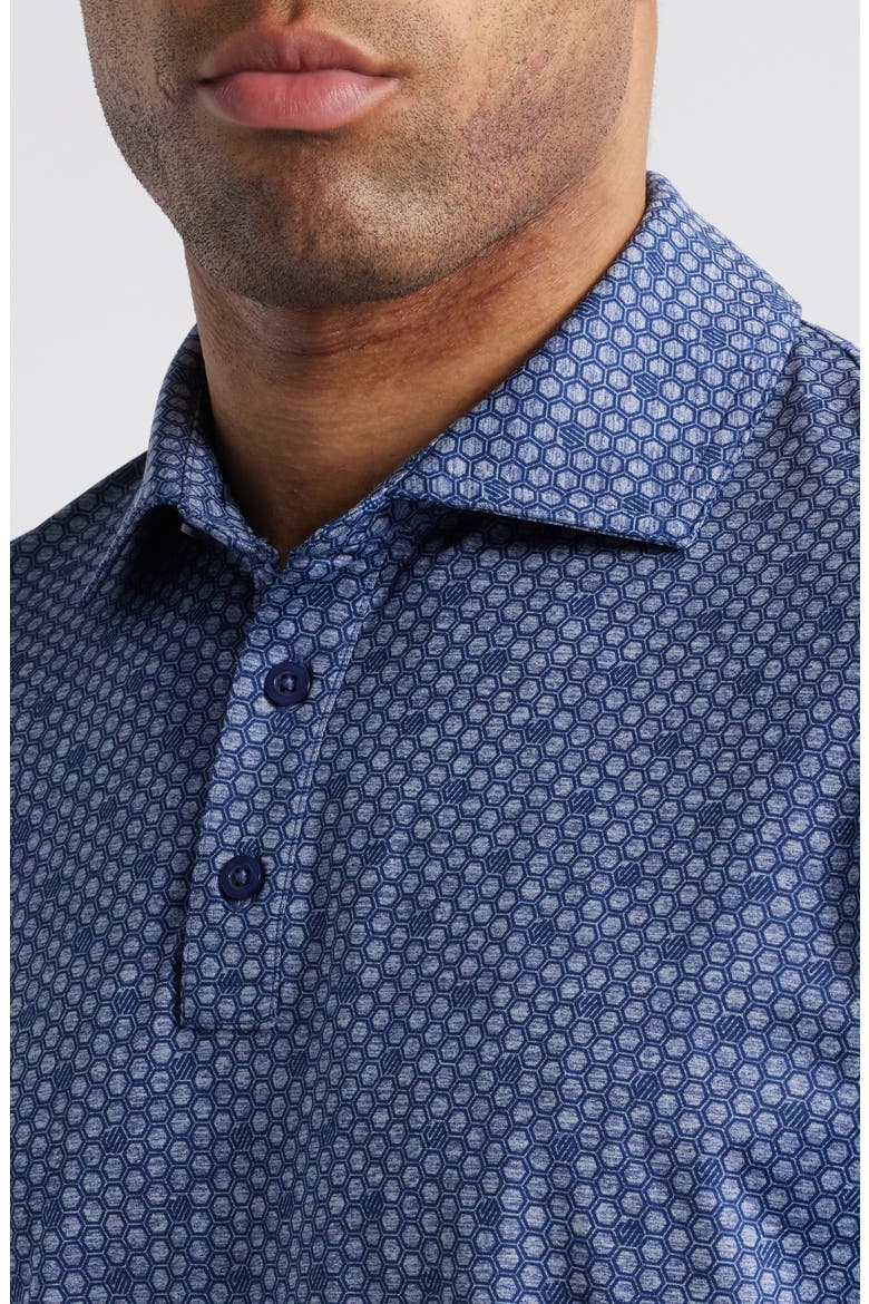 XC4® + Cool Degree™ Geo Print Performance Golf Polo, Alternate, color, ICON/ NAVY