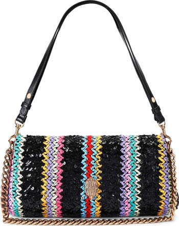 Long Kensington Woven Shoulder Bag