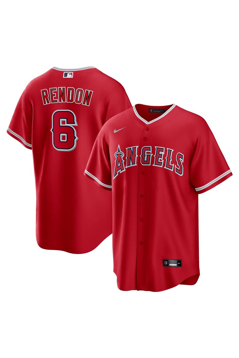 Men's Nike Anthony Rendon Red Los Angeles Angels Alternate Replica Player Name Jersey, Main, color, Red