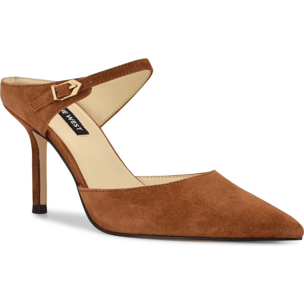 Nine West Danela Pointed Toe Mule In Brown