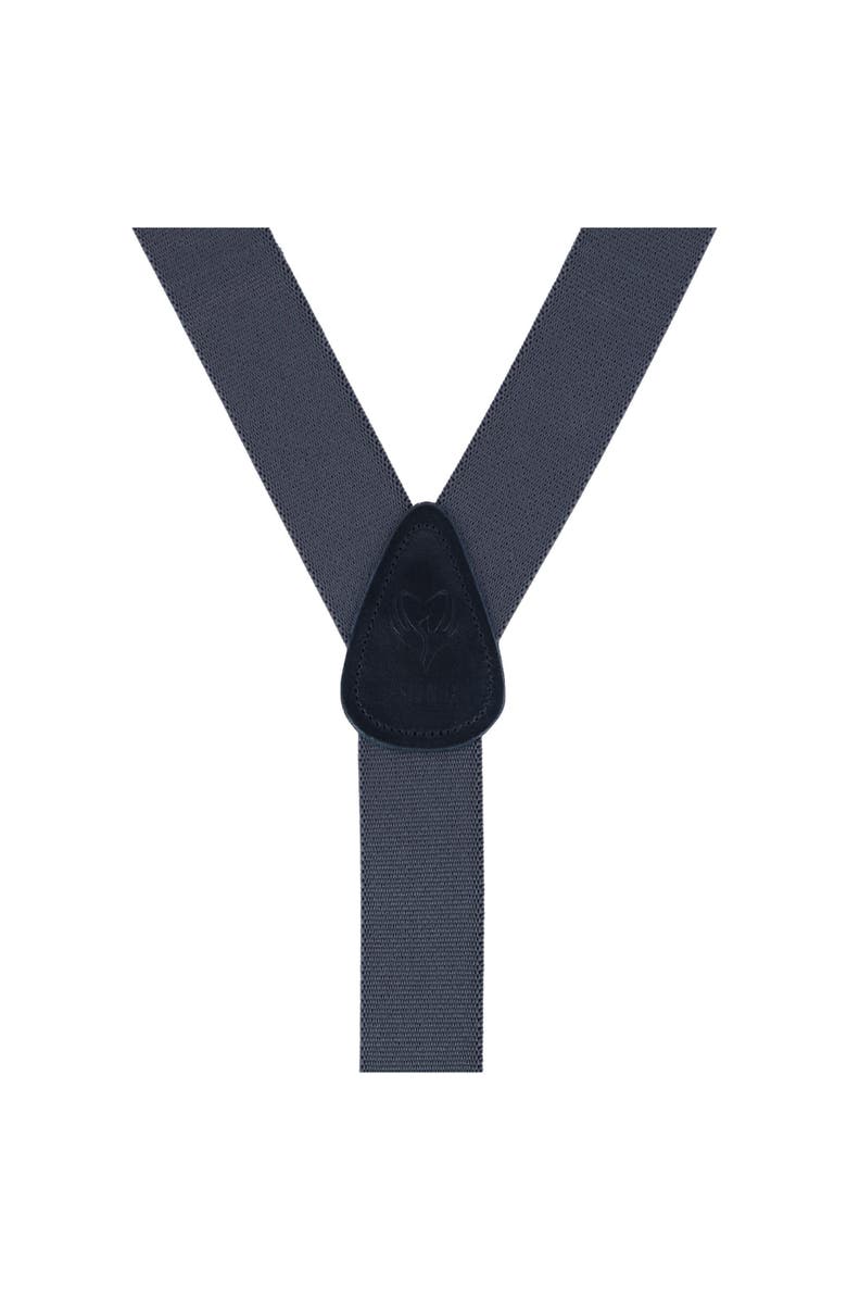 Ascentix Men's Classic Stretch 1 3/8 inch Convertible Suspenders, Alternate, color, Gray