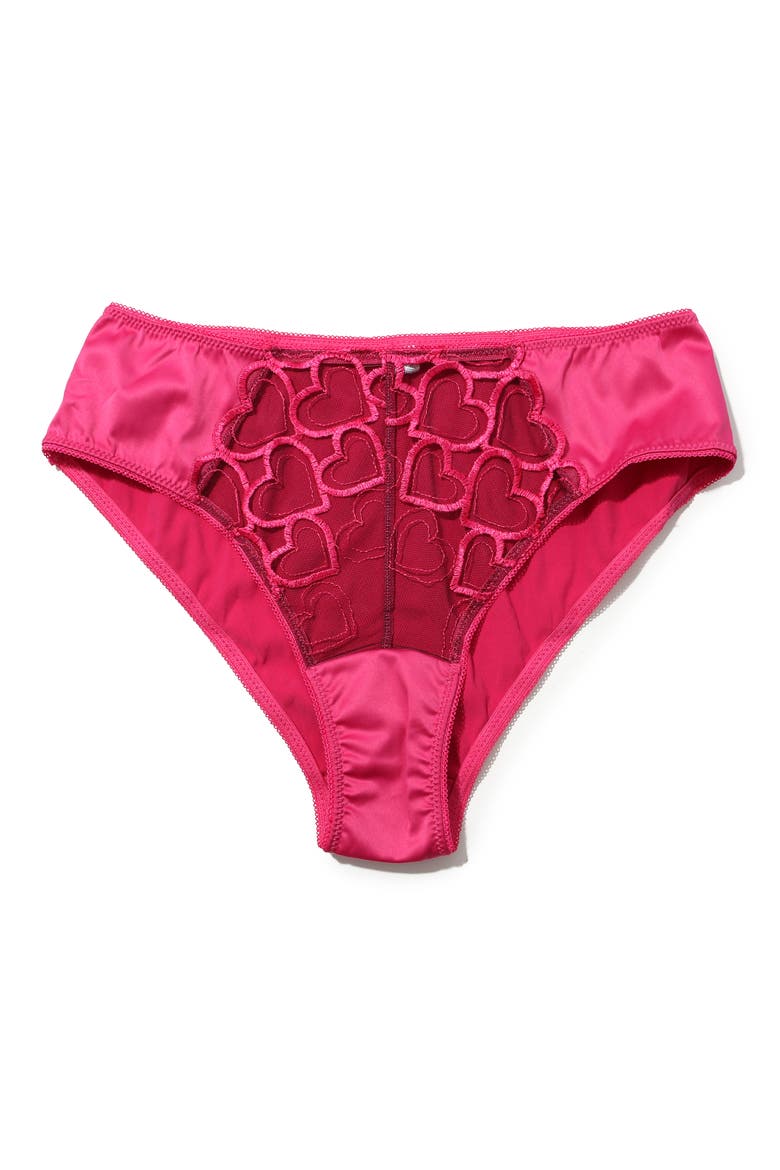 I Heart You Briefs, Alternate, color, BLACK/ PINK
