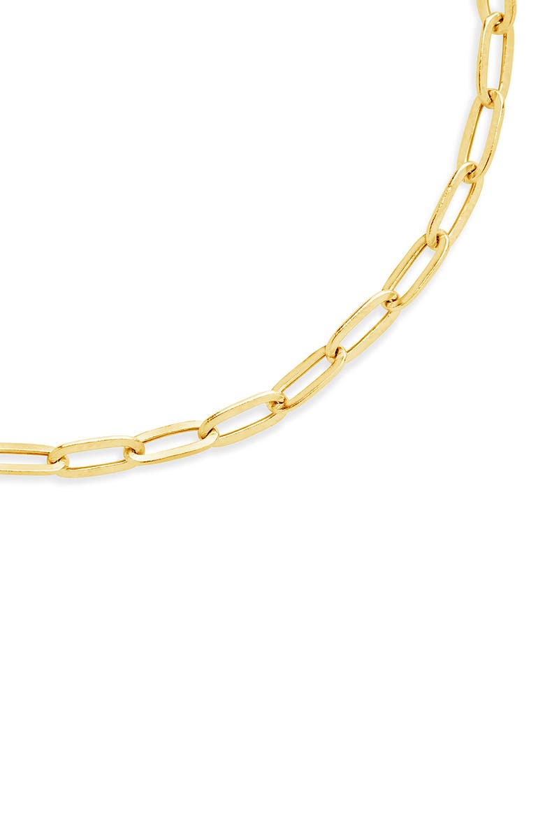 STERLING FOREVER FINE SF Fine 14K Yellow Gold Paperclip Link Bracelet, Alternate, color, 