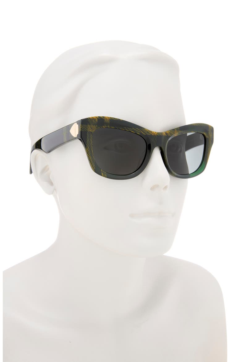 51mm Cat Eye Sunglasses, Alternate, color, DARK GREY