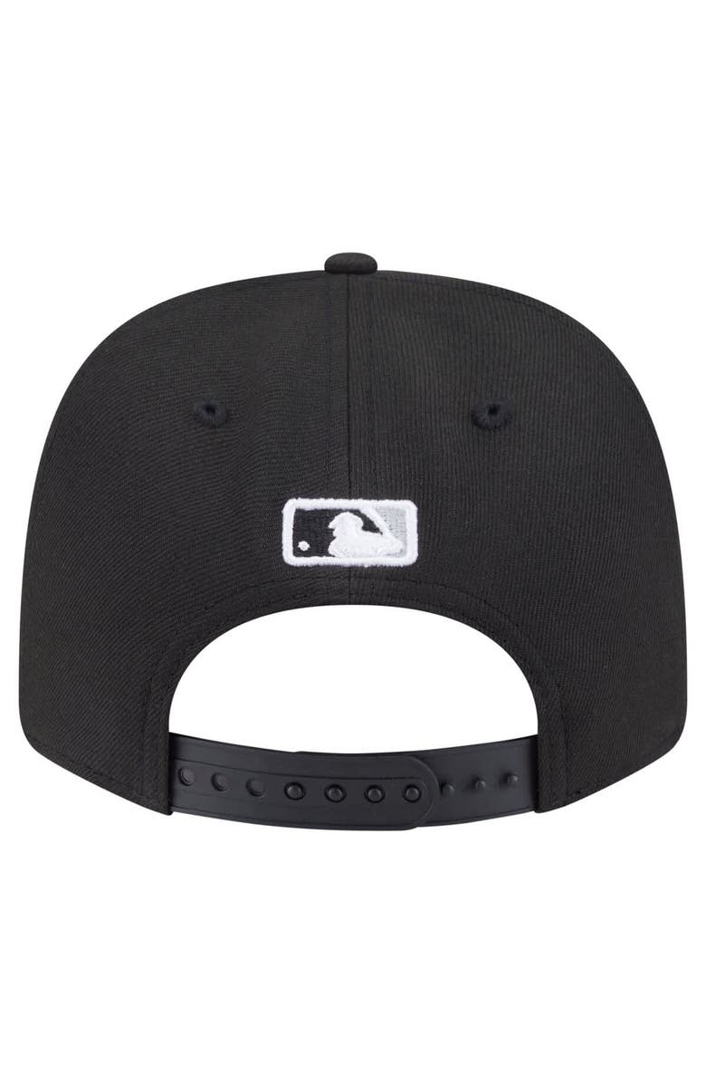 New Era Men's New Era  Black Chicago White Sox 125th Anniversary 9SEVENTY Stretch-Snap Hat, Alternate, color, 