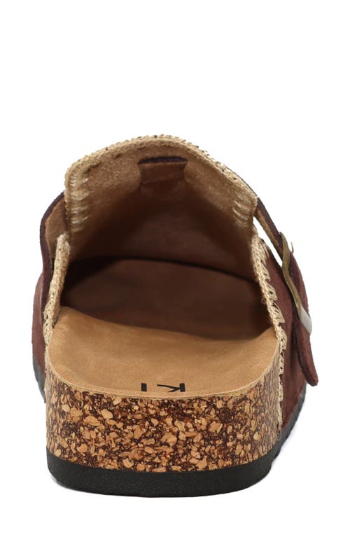 Seven7 Embroidered Trim Clog In Brown