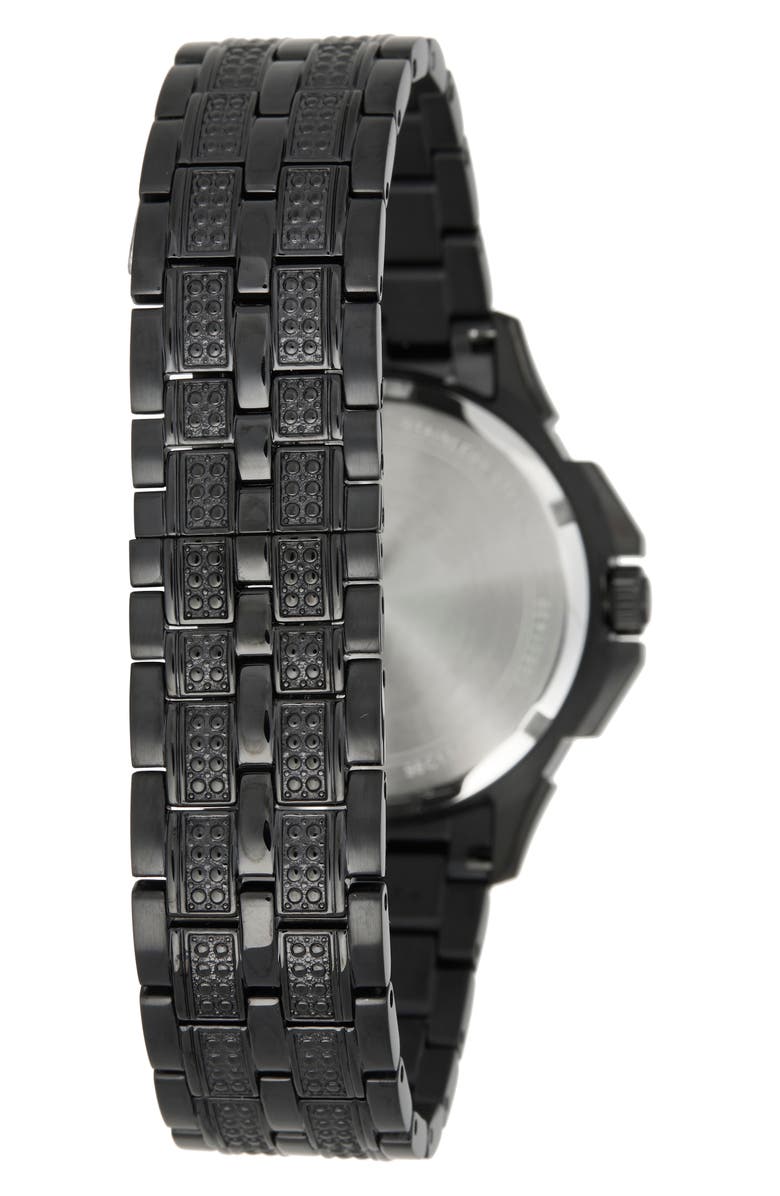 BULOVA Crystal Octava Chronograph Bracelet Watch, 41.5mm, Alternate, color, Black