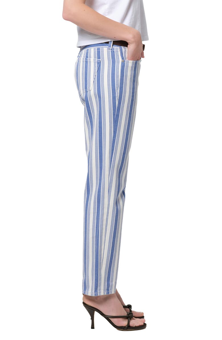 Citizens of Humanity Anissa Straight Leg Jeans, Alternate, color, Blue/ White Stripe
