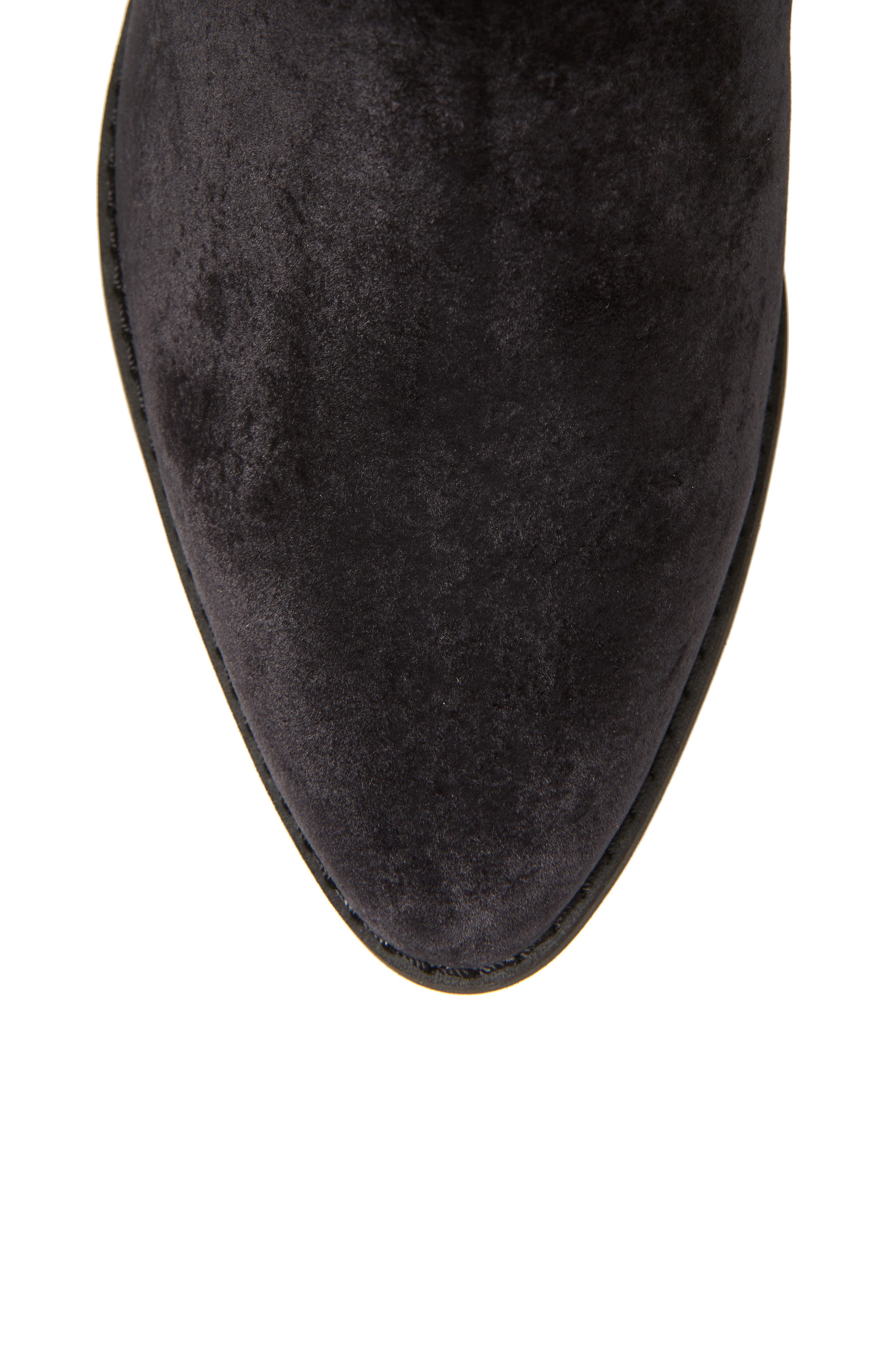 Band of Gypsies Luna Knee High Boot, Alternate, color, BLACK SUEDED VELVET