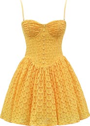 HOUSE OF CB Carolina Stretch Lace Corset Minidress