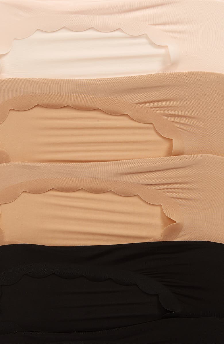 Nordstrom Assorted 6-Pack Scallop Top Liner Socks, Alternate, color,