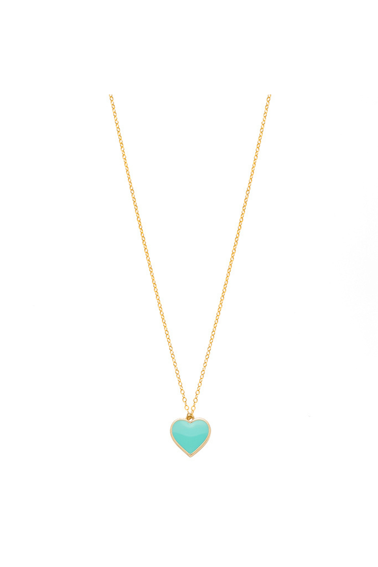 Single Hearted Girl Turquoise Necklace, Alternate, color, Turquoise