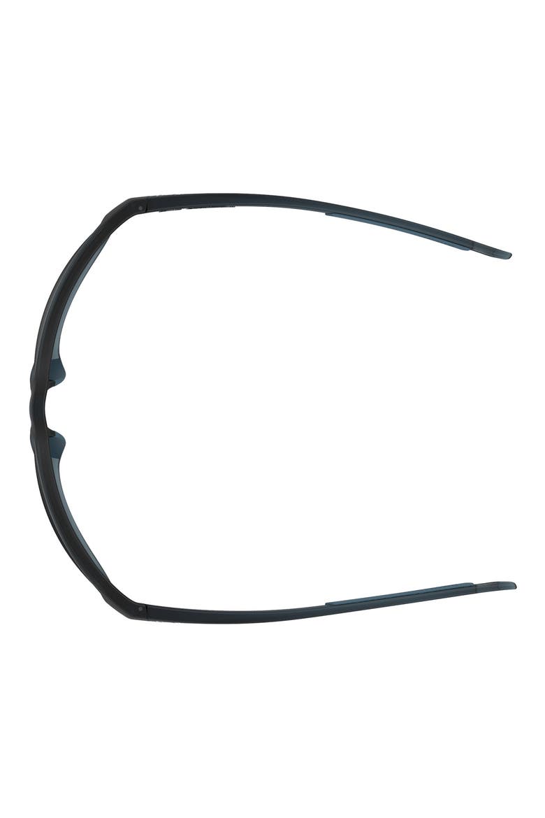 61mm Gradient Polarized Rectangular Sunglasses, Alternate, color, MATTE BLACK CRYSTAL