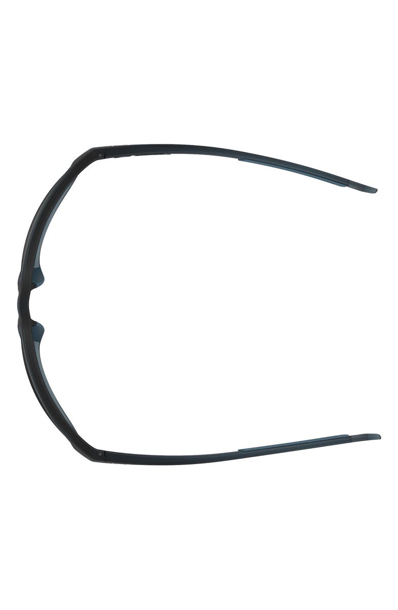 Under Armour 61mm Gradient Polarized Rectangular Sunglasses, Alternate, color, Matte Black Crystal