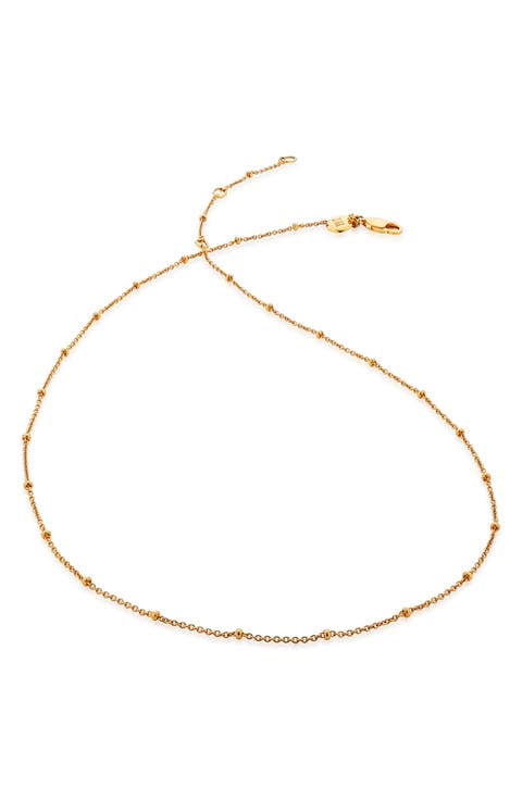16-Inch Fine Bead Station Necklace