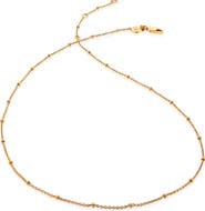 Monica Vinader 16-Inch Fine Bead Station Necklace