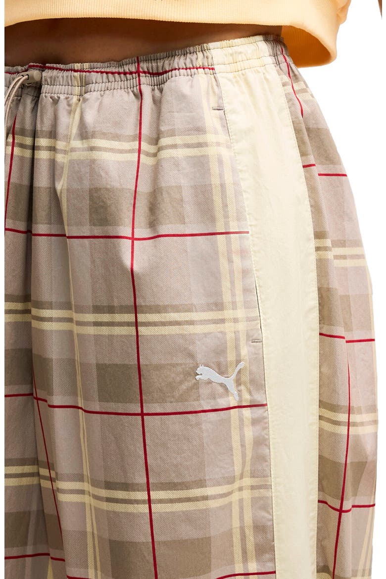 T7 Relaxed Tartan Woven Pants, Alternate, color, MOUSE GRAY
