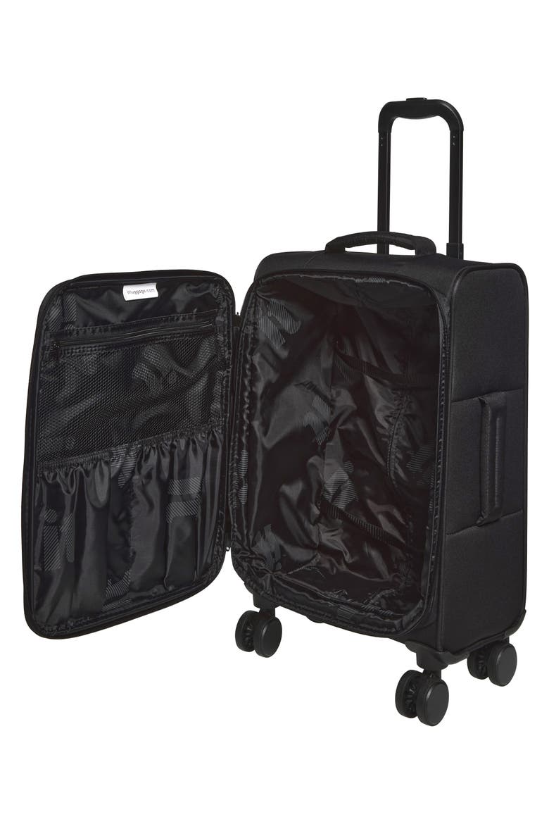 Lineation Carry-On Suitcase, Alternate, color, BLACK