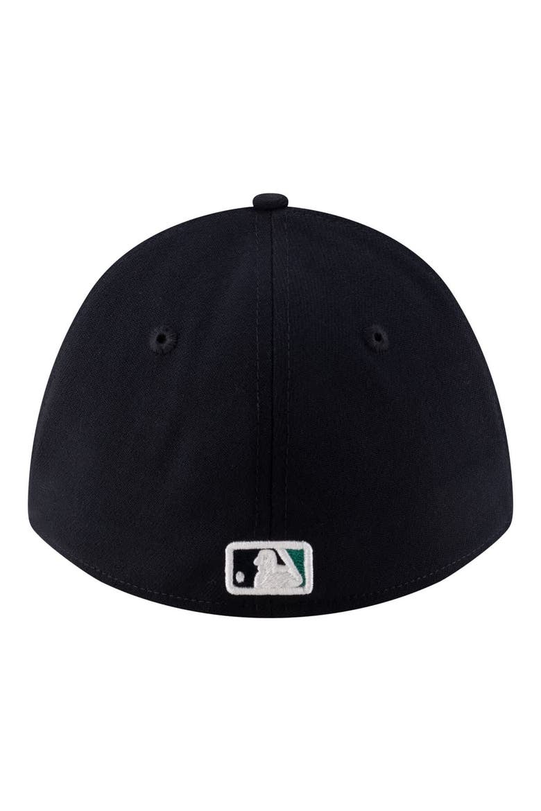 Men's New Era  Navy Seattle Mariners Player Replica 39THIRTY M-Crown Flex Hat, Alternate, color, Navy