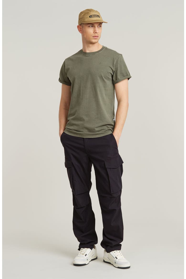 Core Regular Stretch Cotton Cargo Pants, Alternate, color, DARK BLACK