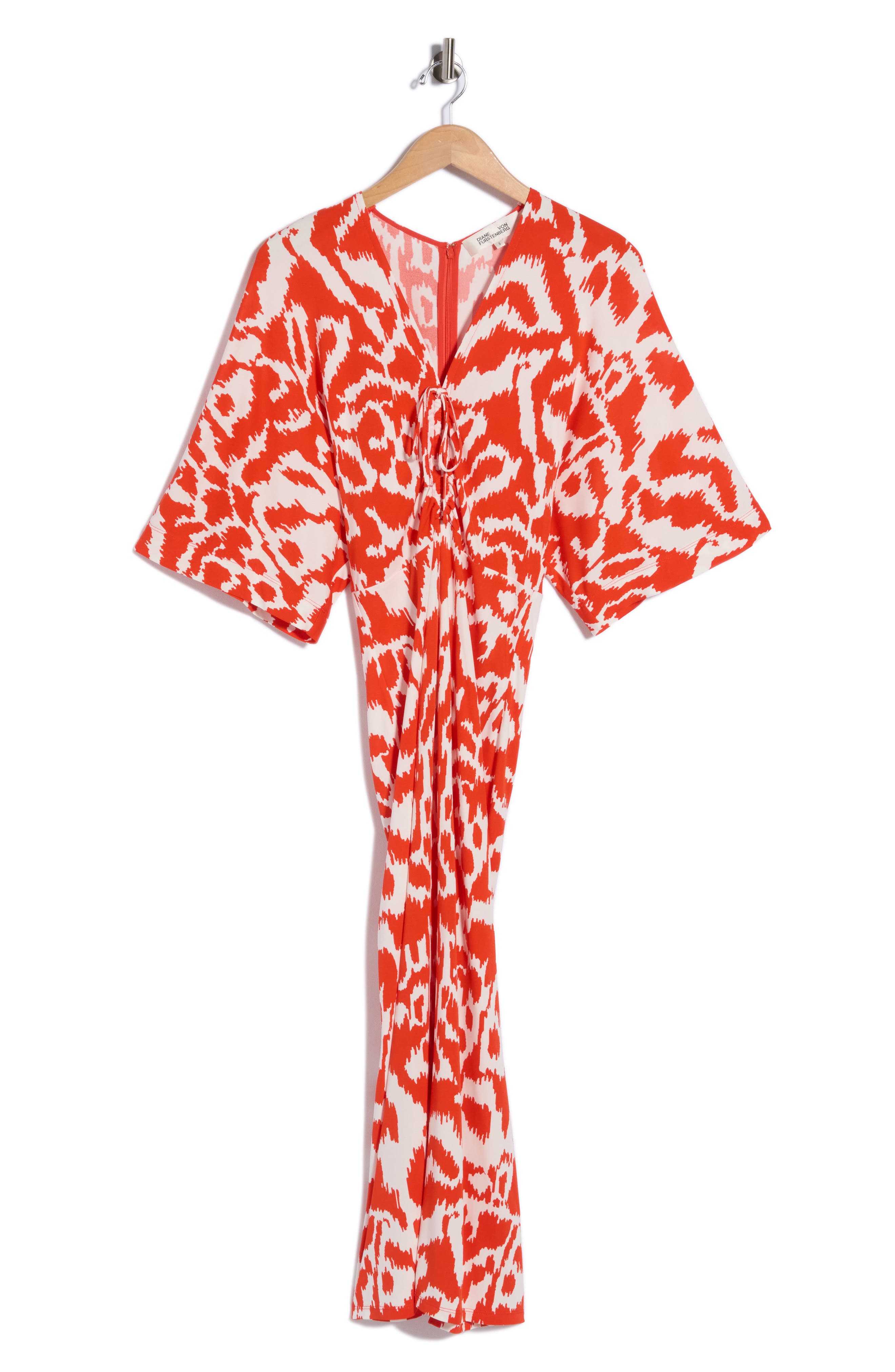 Diane von Furstenberg Valerie Short Sleeve Maxi Dress