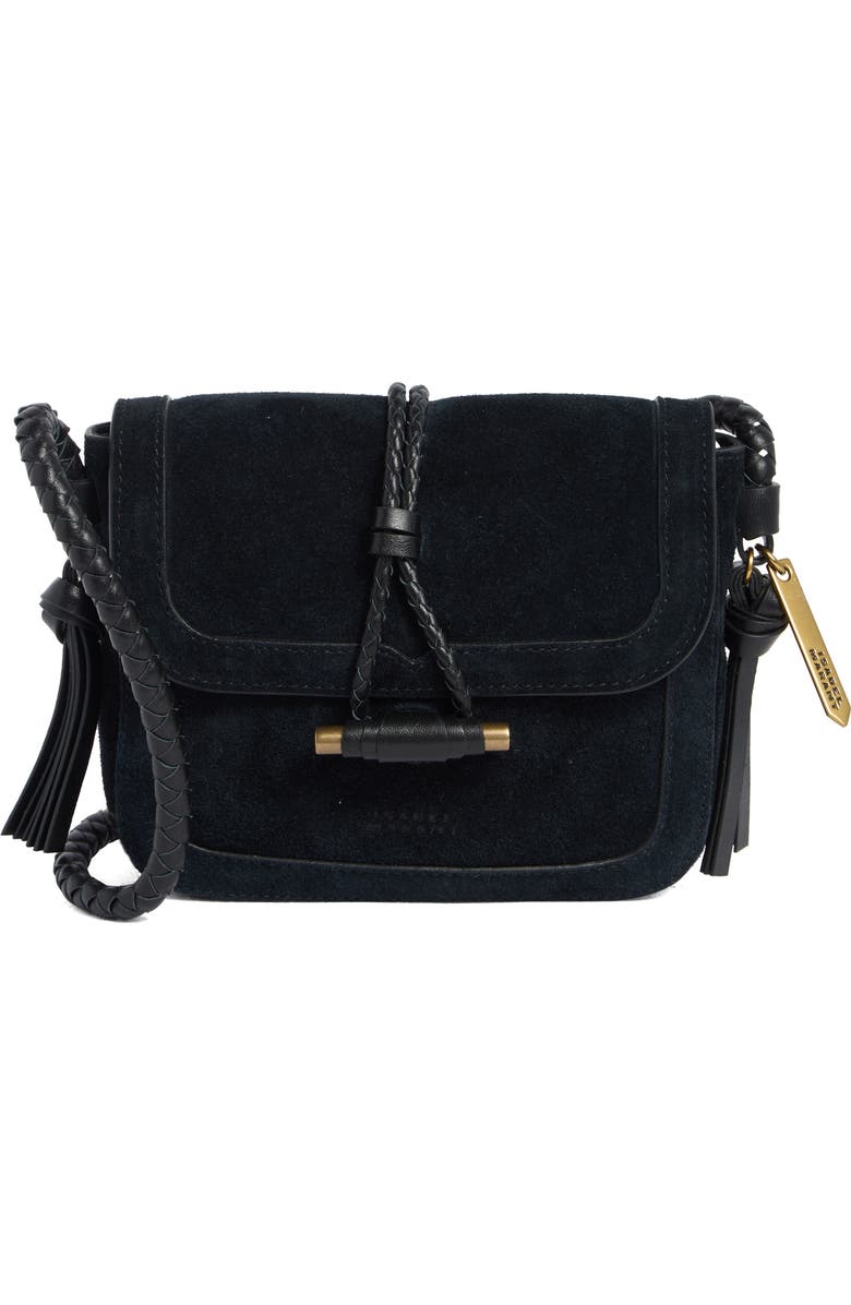 Isabel Marant Vigo Flap Suede Crossbody Bag, Main, color,