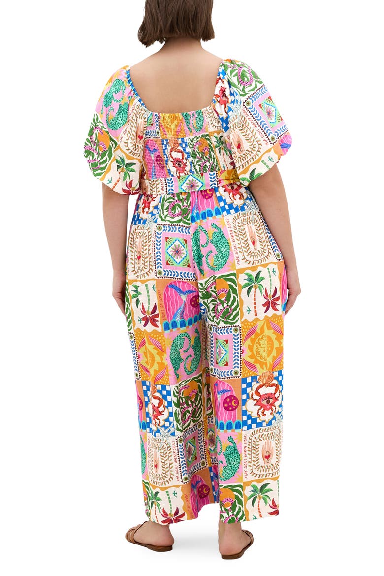 Positano Patchwork Print Jumpsuit, Alternate, color, POSITANO PRINT