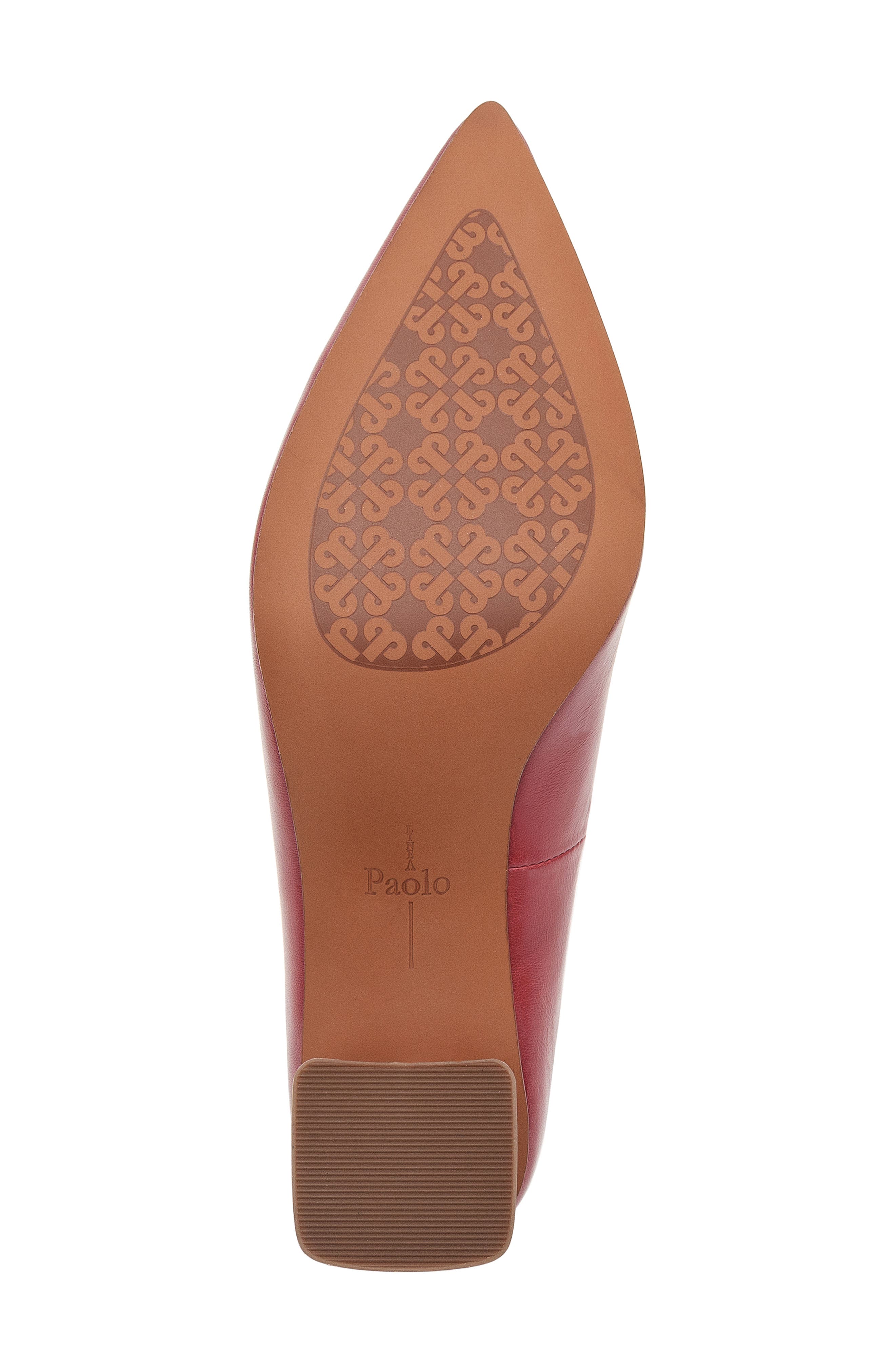 Linea Paolo Bilson Pointed Toe Pump, Alternate, color, Red Nappa