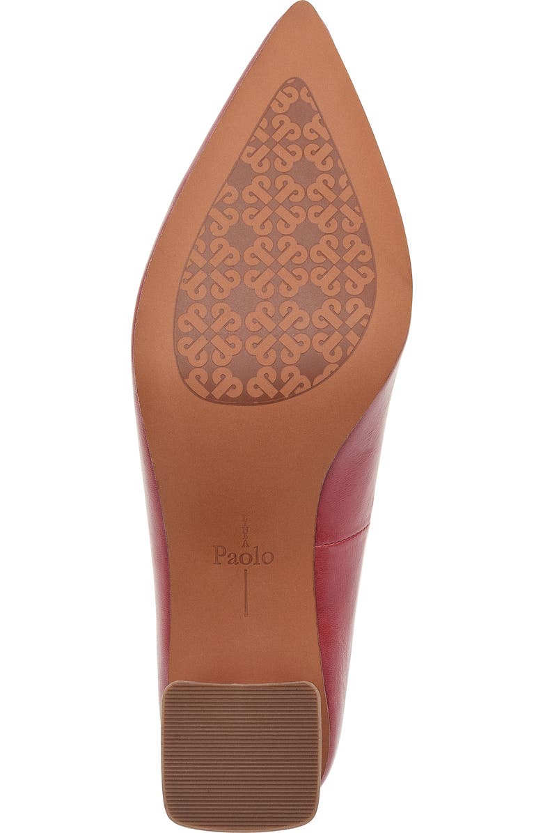 Linea Paolo Bilson Pointed Toe Pump, Alternate, color, Red Nappa