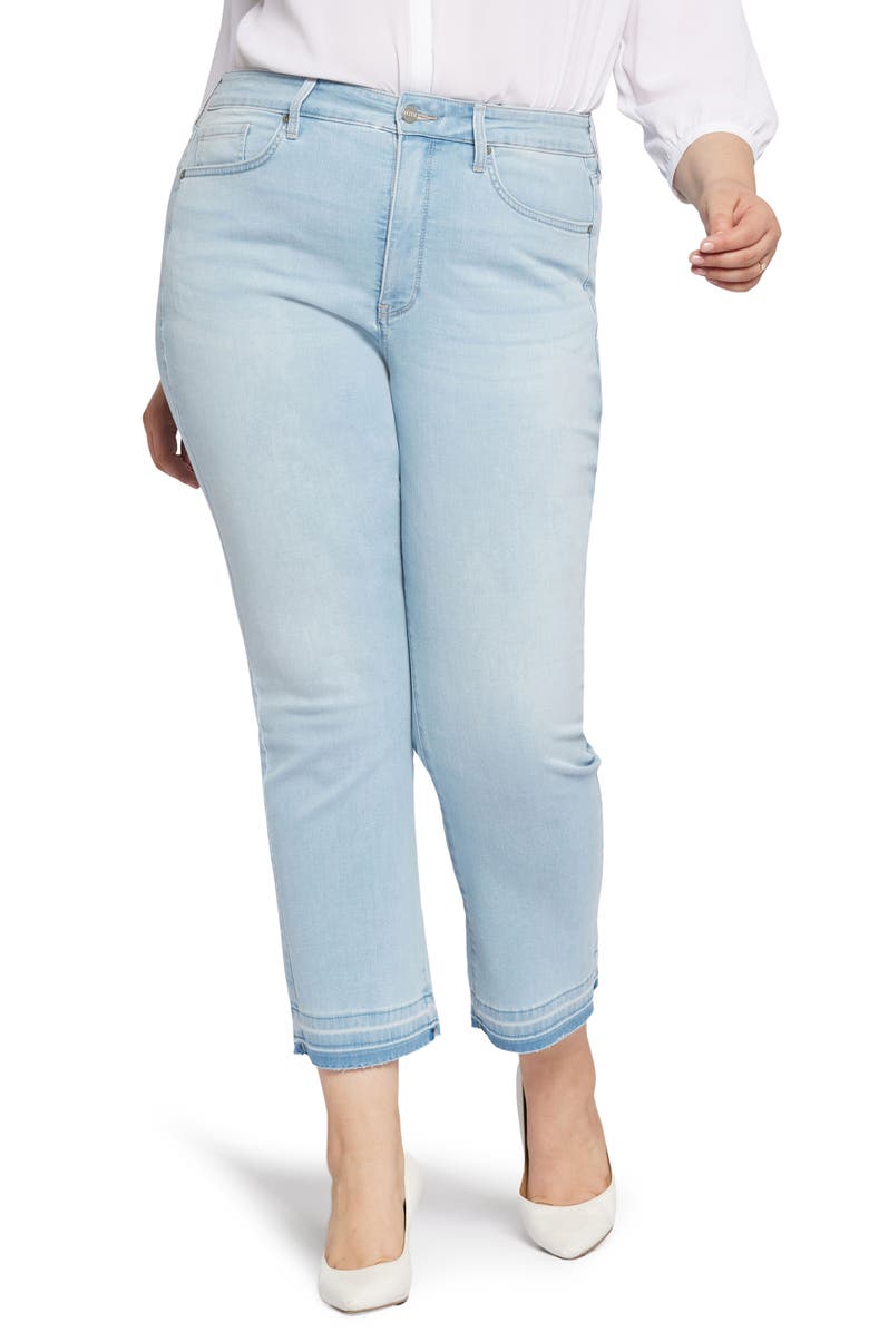 NYDJ Cool Embrace<sup>®</sup> Frayed High Waist Ankle Slim Bootcut Jeans, Main, color,