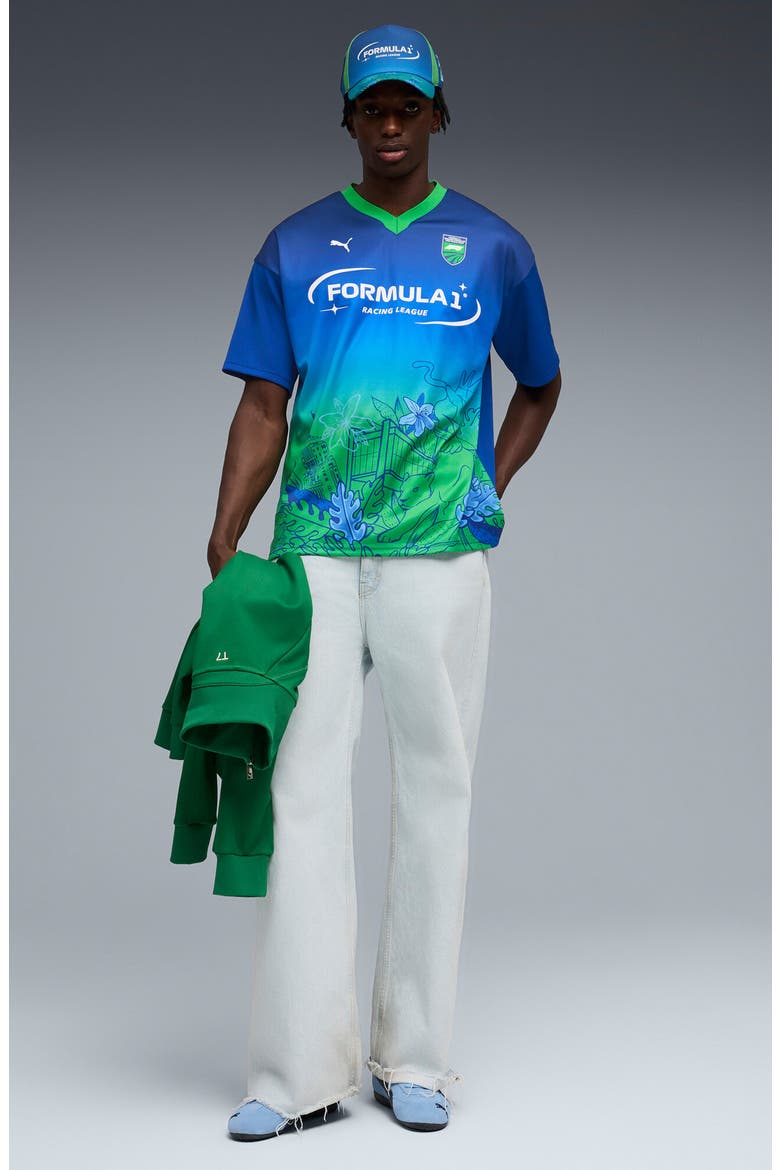 F1 Brazil Jersey, Alternate, color, FESTIVE BLUE