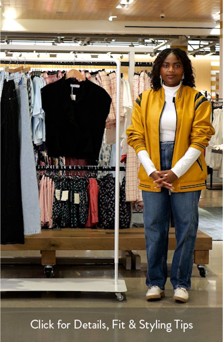 Fray Trim Crossover Tweed Top, sales video thumbnail