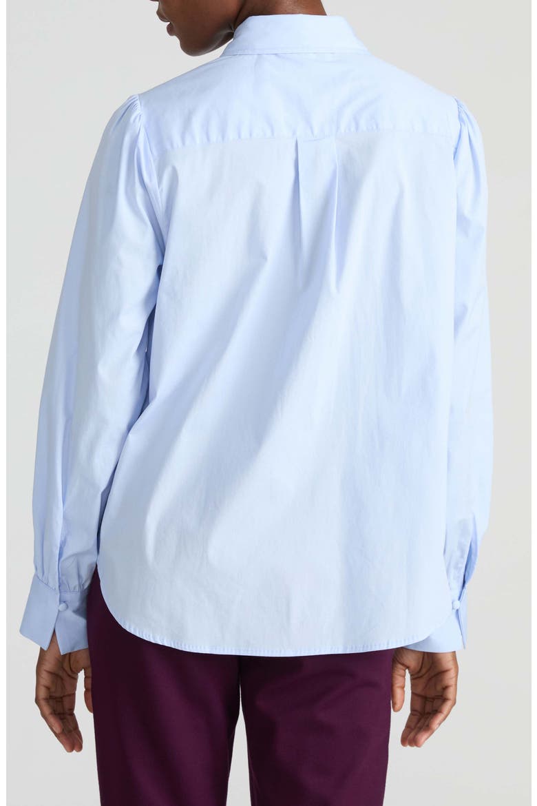 Janet Stretch Poplin Button-Up Shirt, Alternate, color, SERENE BLUE
