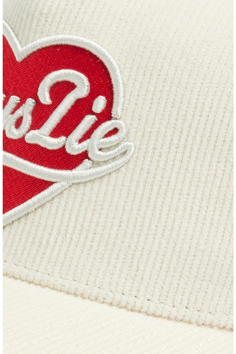 Signature Corduroy Trucker Hat, Alternate, color, WHITE