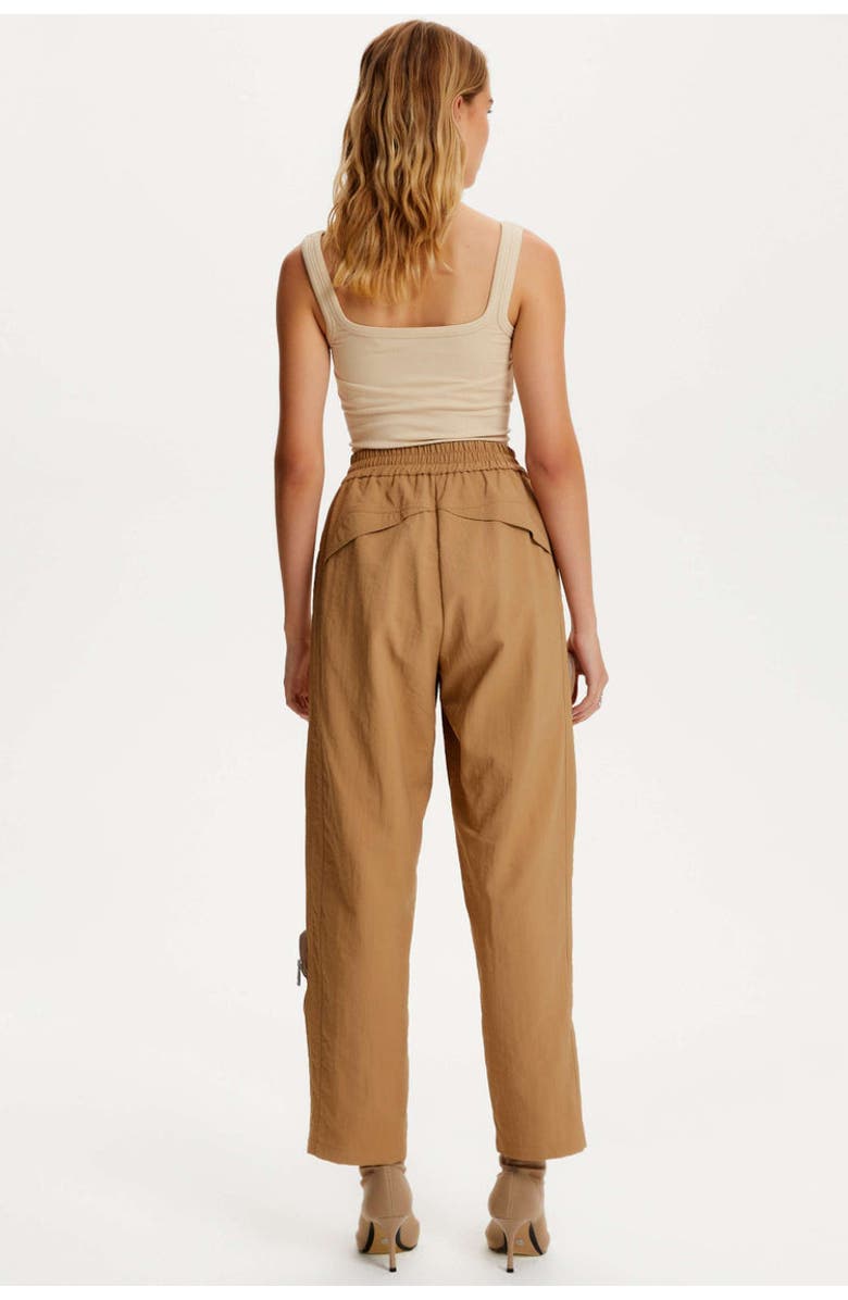 Nocturne High Waist Boyfriend Pants With Cargo Pockets, Alternate, color,