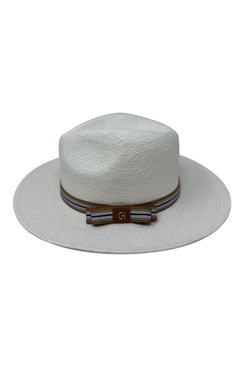 Straw Fedora, Alternate, color, WHITE