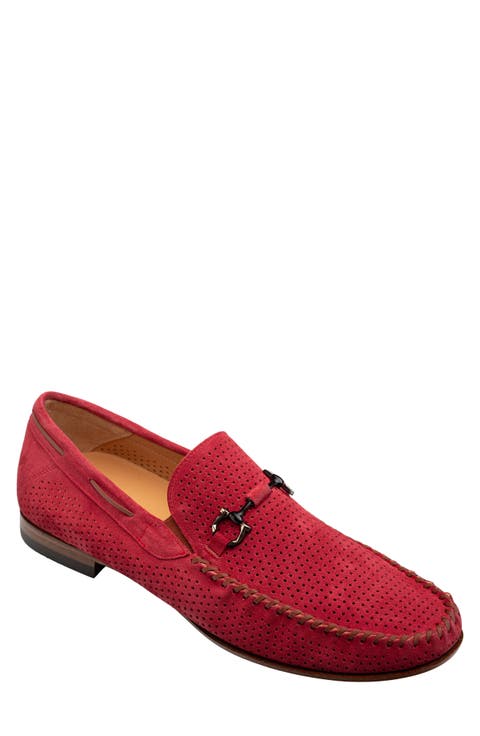 Tarraco Perforated Suede Bit Loafer