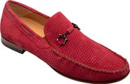 Mezlan Tarraco Perforated Suede Bit Loafer