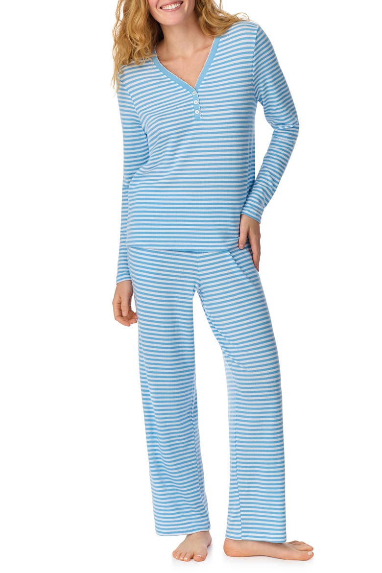 print pajamas, Main, color, BLUE/ WHITE