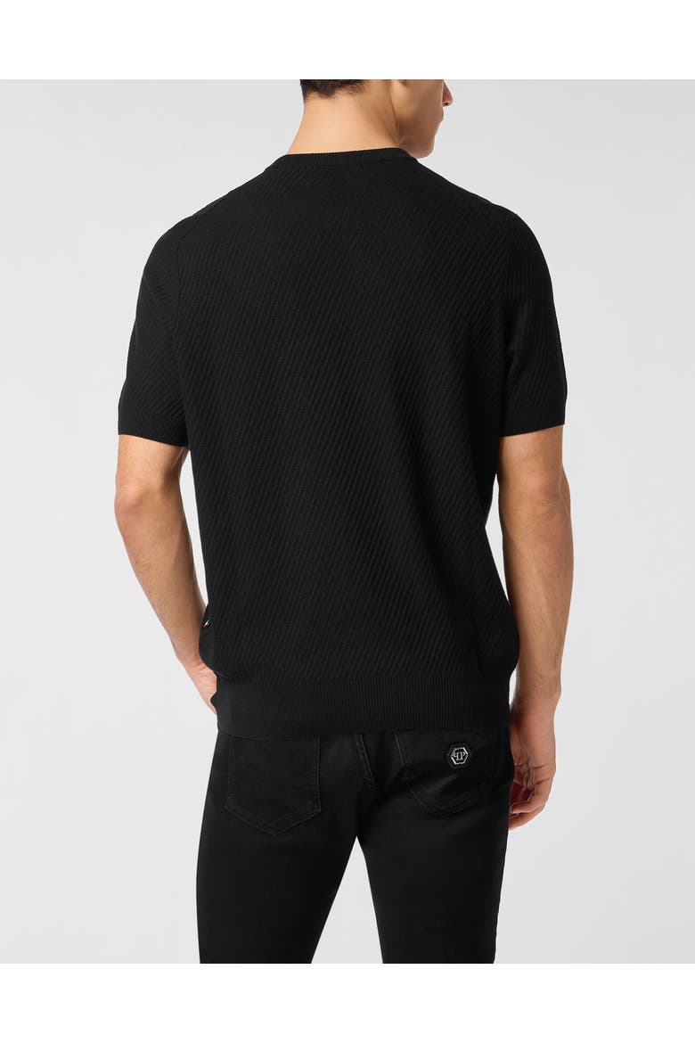 Pullover Round Neck Ss Men, Alternate, color, black