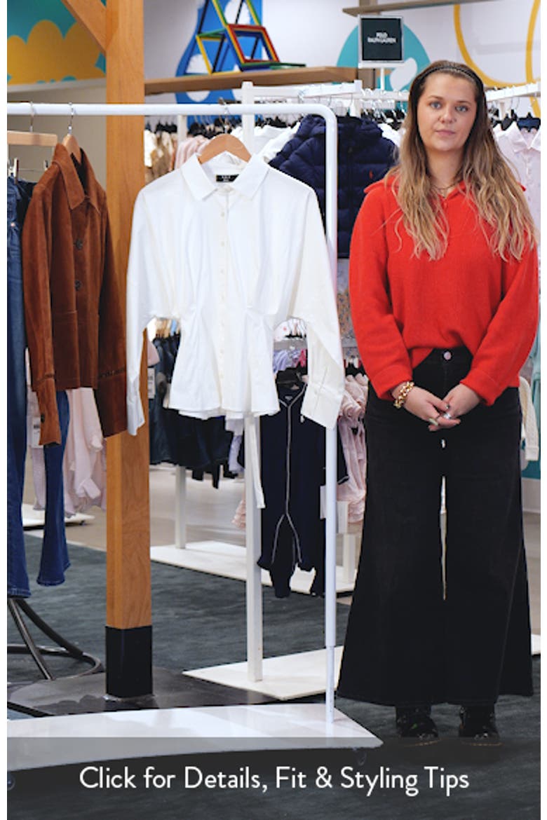 Presley Cotton O-Ring Accent Belted Button-Up Shirt video