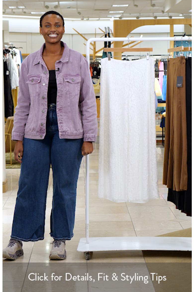 Floral Lace Wide Leg Pants video
