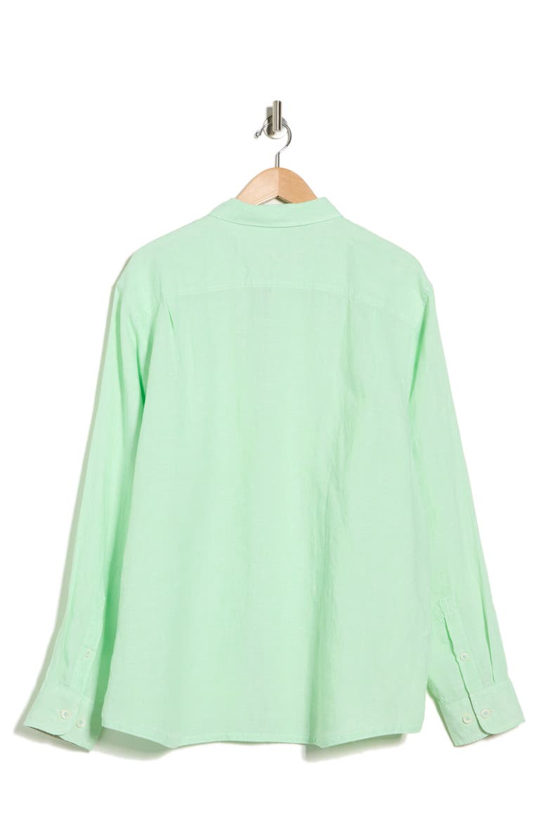 Tommy Bahama Paradise Breezer Linen Shirt, Alternate, color, Glowing Green