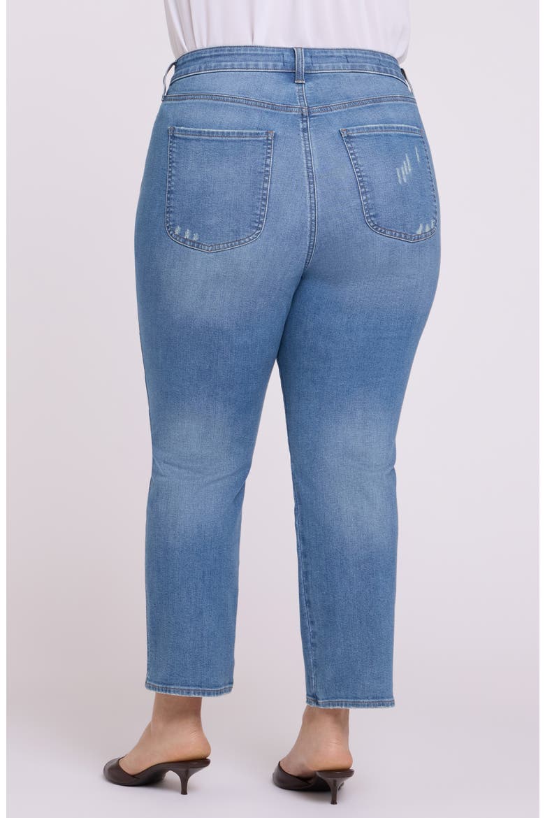 Marilyn Seamed High Waist Ankle Straight Leg Jeans, Alternate, color, PORT SEA