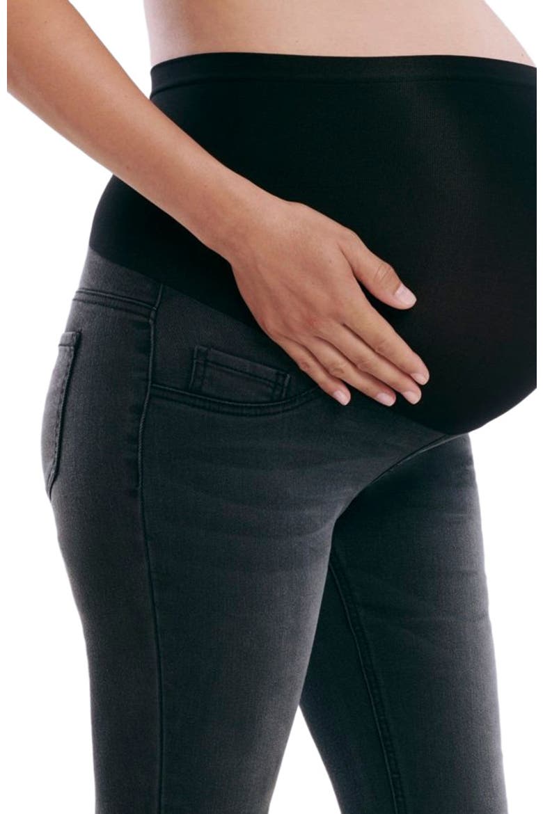 Secret Fit Ankle Length Skinny Jeans, Alternate, color, Black