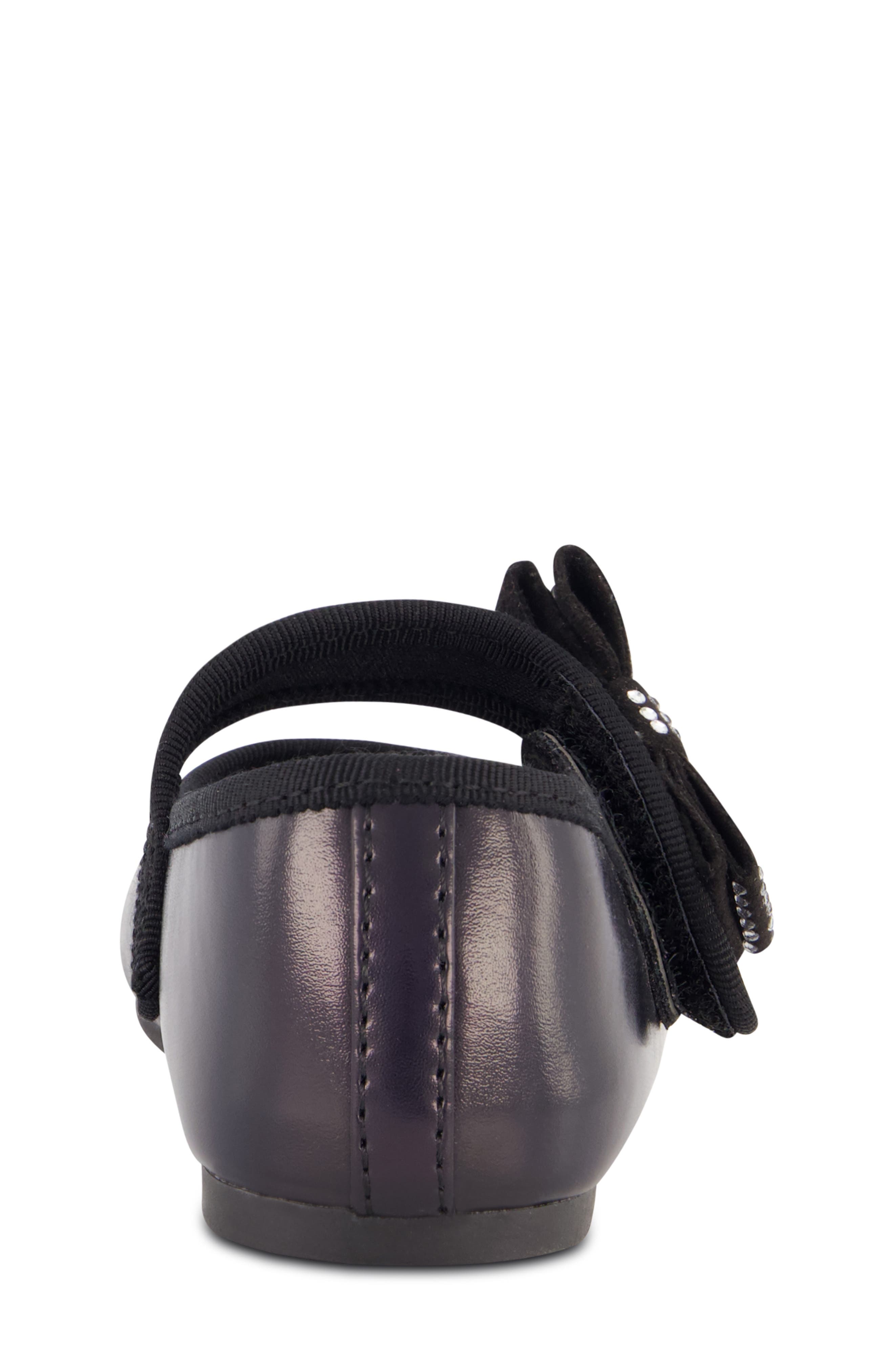 Jessica Simpson Kids' Amy Crystal Mary Jane Flat, Alternate, color, Black