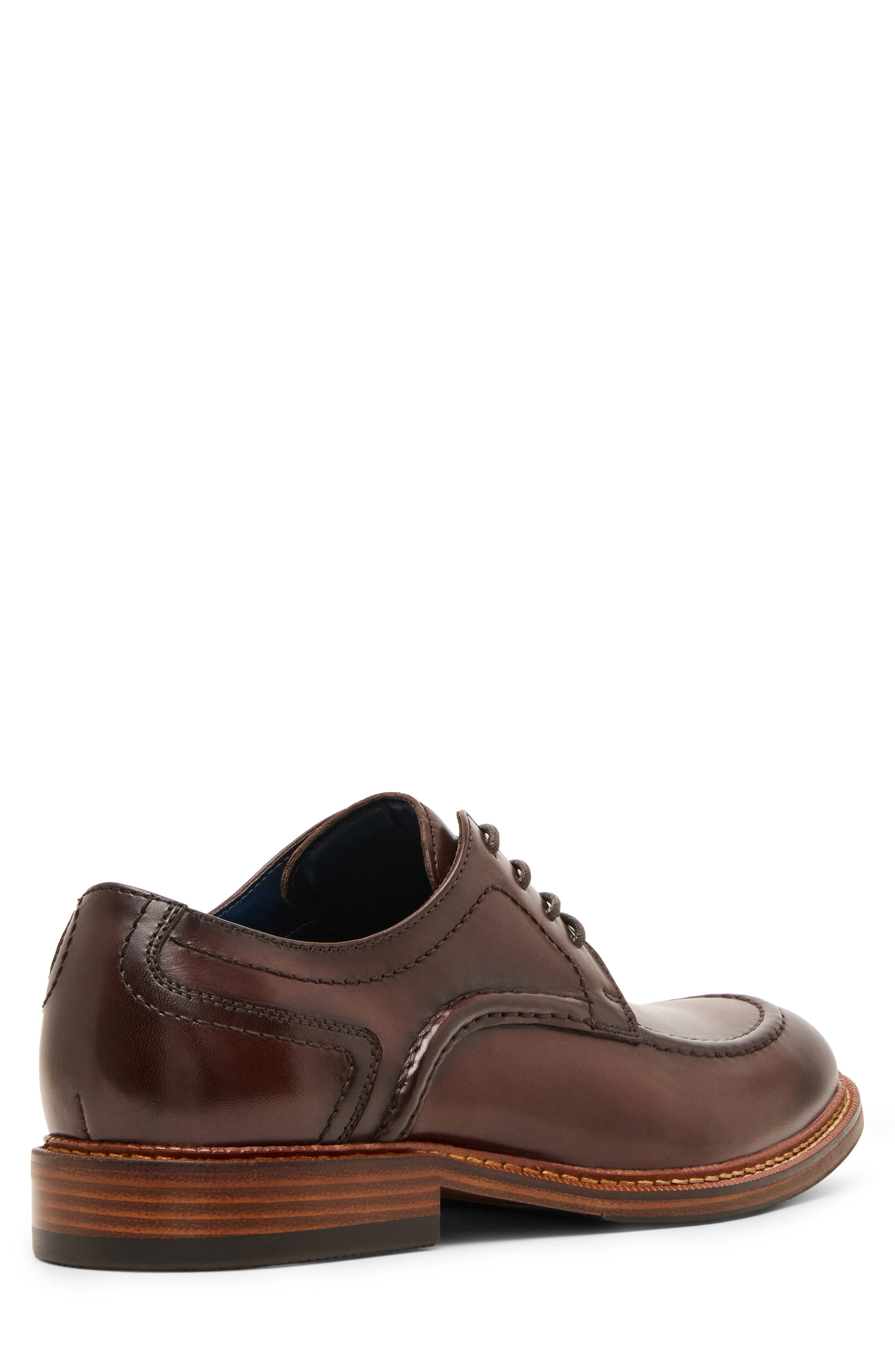 Everet Apron Toe Derby, Alternate, color, BROWN