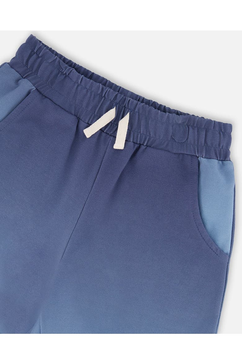 Sleeveless Gradient Hooded Top and Shorts Set, Alternate, color, Blue Gradient